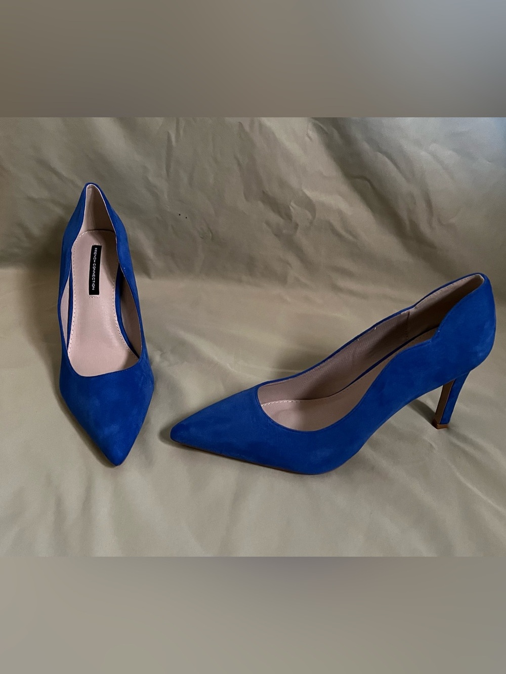 French Connection Royal Blue Pointed Toe Pumps